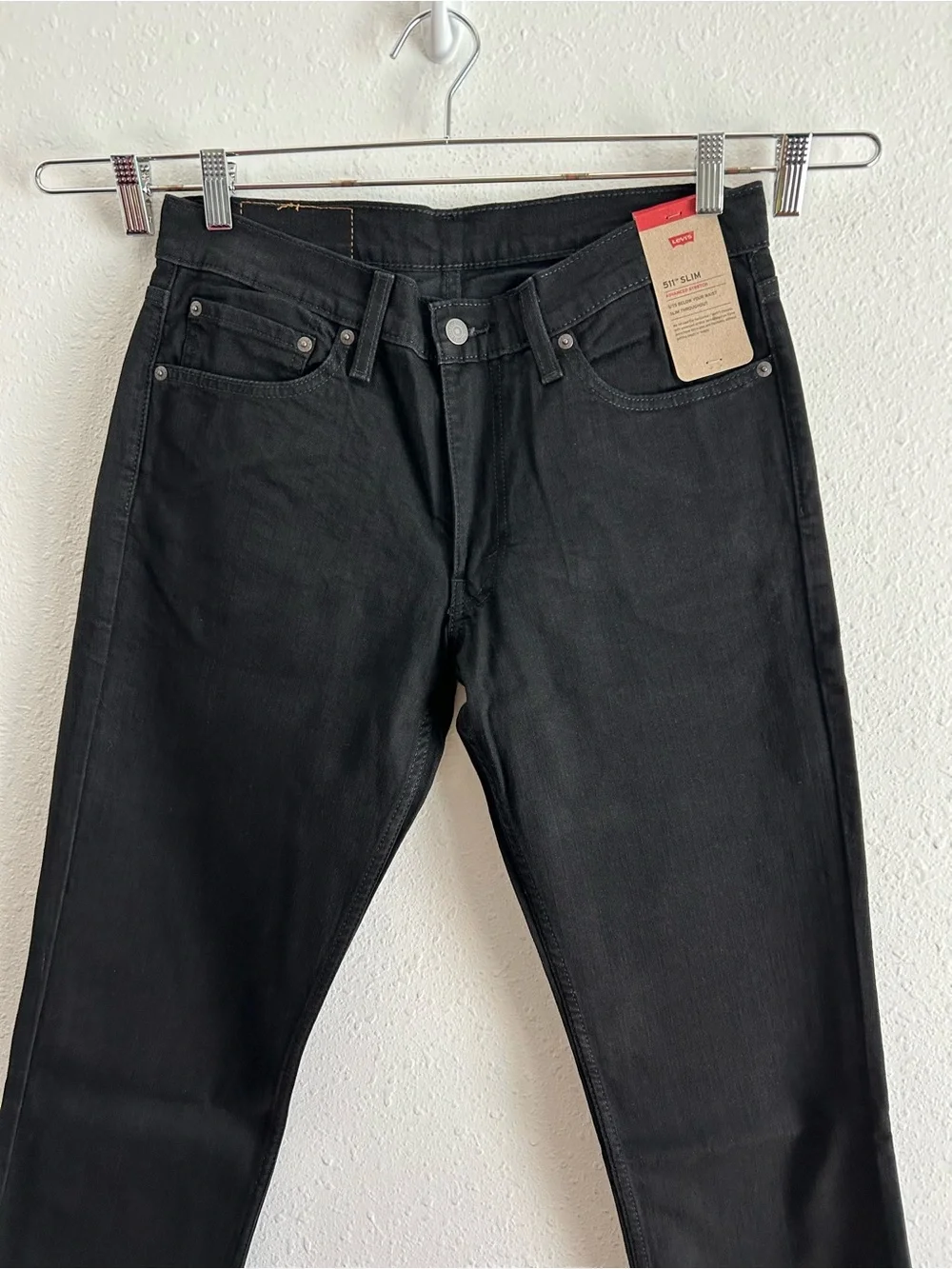 Levi's 511 Slim Jeans Men's Size 32x32 Black Denim Stretch Classic